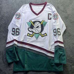 Mighty Ducks Jersey Movie Ice Hockey Jersey 3XL Charlie Conway #96 #464